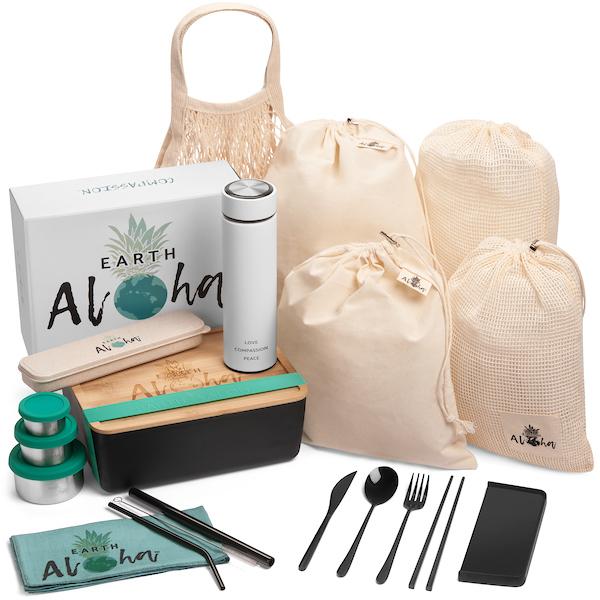 Zero Waste Bamboo Lunch Kit (20 Pieces)